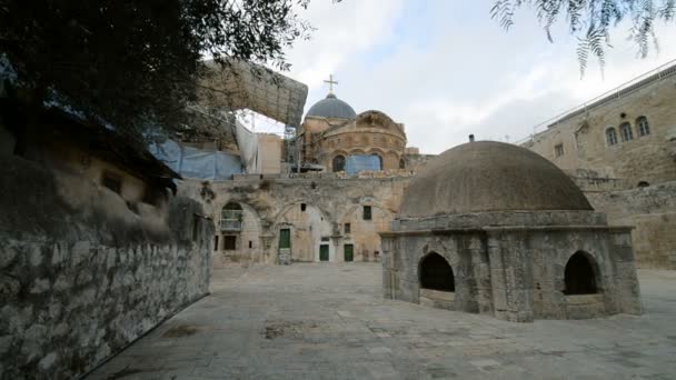 Exterior del monasterio copto etíope — Vídeos de Stock