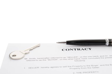 Yeni ev ve kalem sözleşmesindeki tuşları.