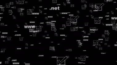 sorunsuz video rastgele monitör ekran video döngünün öğeleri taşıma