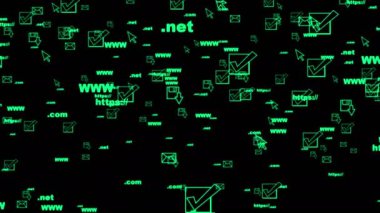 sorunsuz video rastgele monitör ekran video döngünün öğeleri taşıma