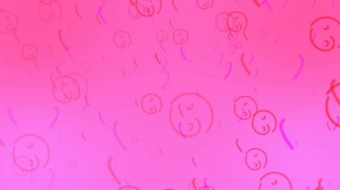 Sevgiliye arka plan, uçan Kalpler ve parçacıklar. Loopable.