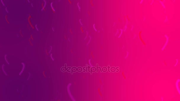 Valentines day abstract background,flying hearts and particles.Loopable. — Stock Video