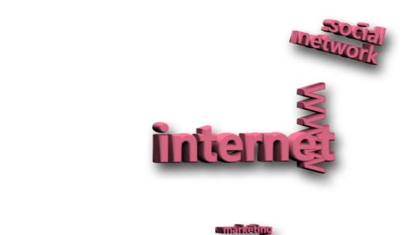 İnternet pazarlama ile ilgili animasyon değerlerini — Stok video