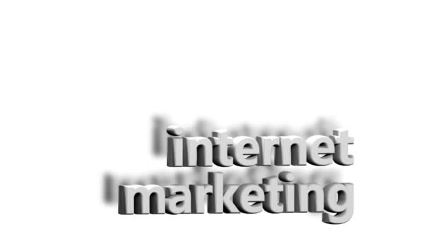 Animatie waarden met betrekking tot internetmarketing — Stockvideo