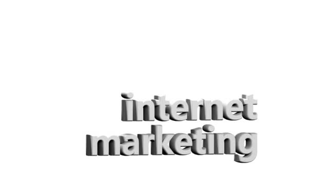 Valori di animazione relativi all'internet marketing — Video Stock