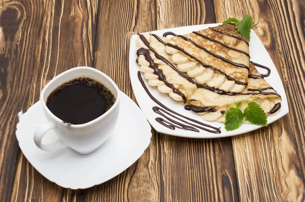 Krep muz ile Çikolata kahve ile