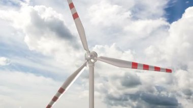 Rüzgar jeneratörü çerçevede bir güzel bulutlar, enerji kaynakları, bulutlar zaman tur alternatif yöntemler kullanarak kavramı