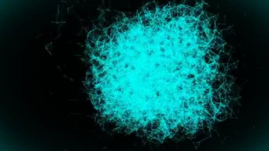 Bilgisayar oluşturulan, 5g bağlantı teknolojisi animasyon.