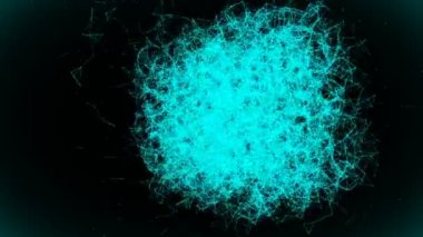 Bilgisayar oluşturulan, 5g bağlantı teknolojisi animasyon.