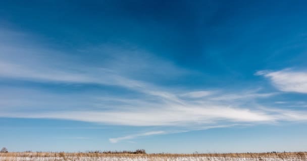 Movimiento simultáneo de nubes de diferentes niveles, lapsos de tiempo, bucle de vídeo — Vídeo de stock