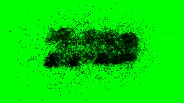 Soyut pleksus animasyon arka plan ile metin 2020 — Stok video