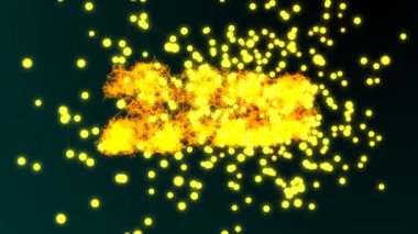 Soyut pleksus animasyon arka plan ile metin 2020