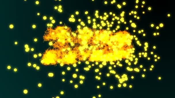 Résumé Plexus Animation Arrière-plan avec Texte 2020 