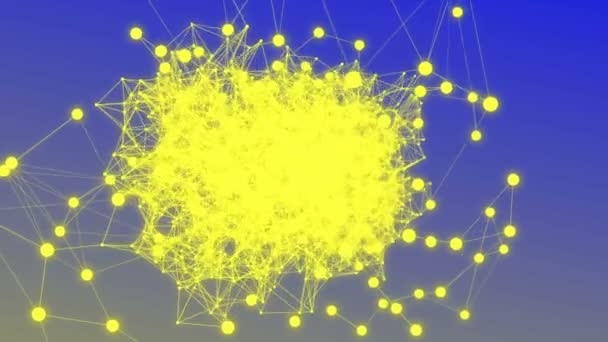 抽象的な神経叢のアニメーション背景テキスト 2020 — ストック動画