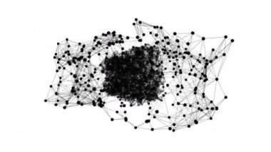 Metin 2019 ile Soyut Plexus Animasyon Arkaplanı