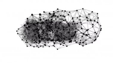 Metin 2020-2019 ile Soyut Plexus Animasyon Arkaplanı
