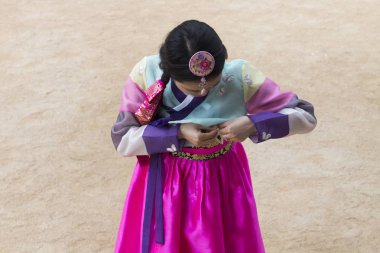 Hanbok Gyeongbokgung, Koreli kız