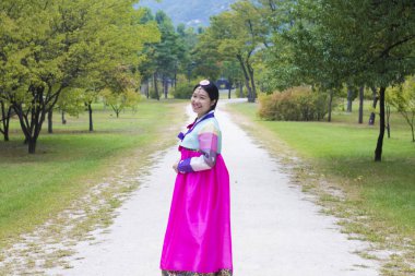 Hanbok Gyeongbokgung, Koreli kız