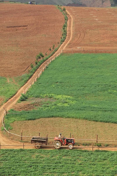 Asia naturaleza aérea paisaje — Foto de Stock