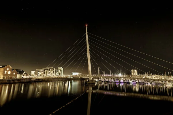 Ponte de vela de Swansea — Fotografia de Stock