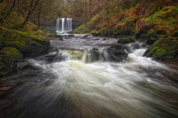 Sgwd yr Eira vattenfall — Stockfoto