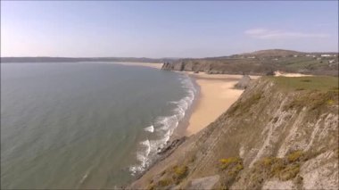 Üç kayalıklarla Bay Swansea