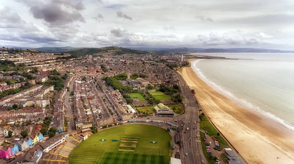 Swansea City i Bay — Zdjęcie stockowe