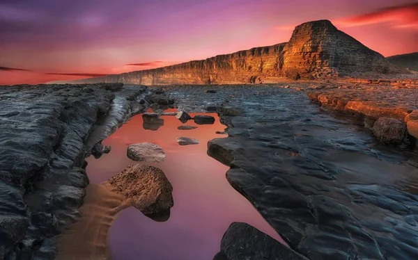 Nash Point South Wales — Stockfoto