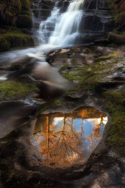 Blaen y Glyn reflektion — Stockfoto