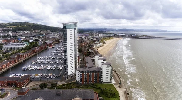 Editorial Swansea Reino Unido Julho 2017 View Swansea East Side — Fotografia de Stock