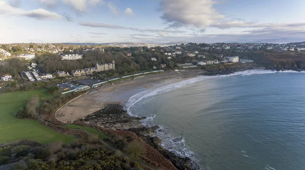 Redaktion Swansea Januar 2018 Der Wales Küstenweg Der Langland Bucht — Stockfoto