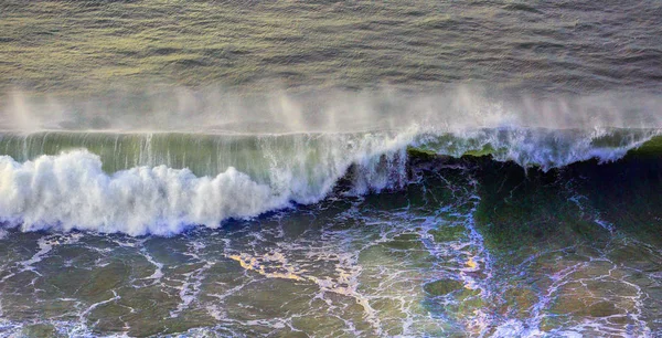 Waves Breaking Coast Gower Peninsula Swansea South Wales — Stockfoto