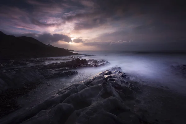 Sabah Bracelet Körfezi Nde Swansea Güney Galler Taki Gower Yarımadasındaki — Stok fotoğraf