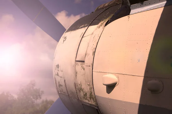 gün batımında rotorcraft