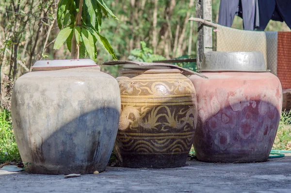 Water jars in Thailand