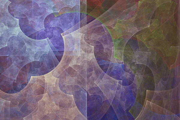 Fond Fractal Abstrait Peinture Abstraite Aux Couleurs Pastel Vue Comme — Photo