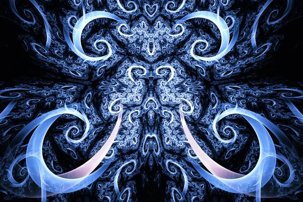 Abstracte fractal achtergrond. Zeer gedetailleerde achtergrond met paarse en roze kleuren met elementen van spiralen, lijnen en patronen. Voor uw creatieve ontwerp — Stockfoto