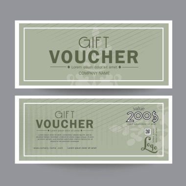 Hediye çeki Premier renk indirim çeki şablonu