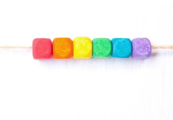 Cubos de cores arco-íris . — Fotografia de Stock