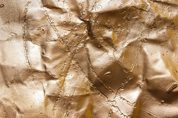 Vecchio, sfondo oro, bronzo, vernice nelle crepe — Foto Stock