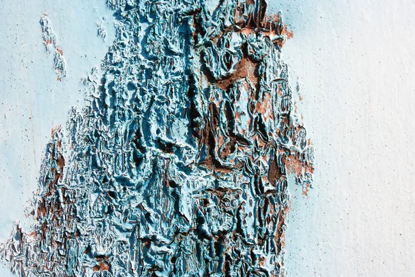 Fondo azul oxidado, textura áspera en las grietas . — Foto de Stock