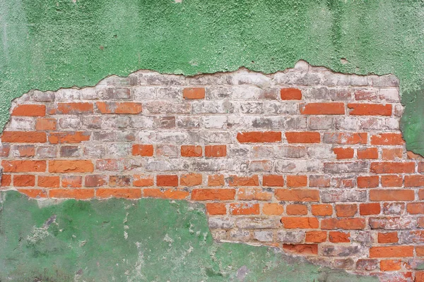 Turuncu tuğla duvar, duvarcılık üst üste ve eski, gree arka plan