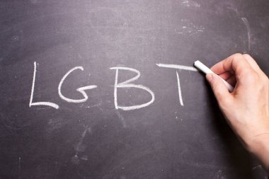 Word Lgbt Tebeşir tahtaya yazılır