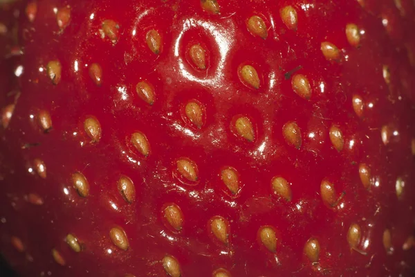 A textura de morango — Fotografia de Stock