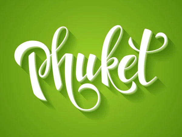 Vector Phuket banner — Stock vektor