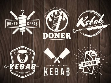 Döner kebap logolar.