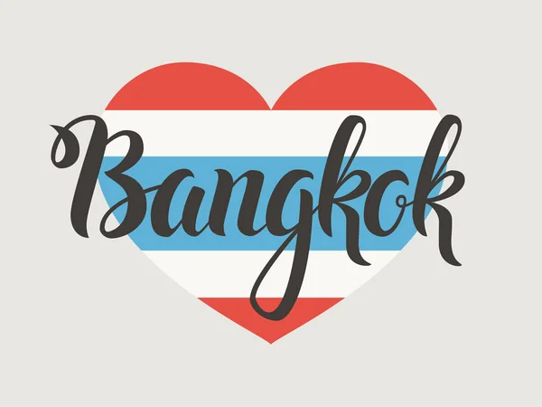 Bangkok Vektor Schriftzug. — Stockvektor