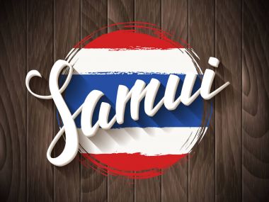 Samui vektör yazı