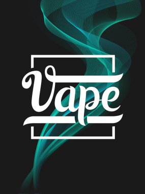 Vape yazı etiket