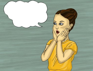 Sürpriz çocuk açık ağızlı. Uzağa arıyorsunuz. 